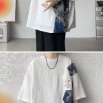T-shirt-oversize-homme-a-motifs-doursons-et-poche-brodee-picture-6