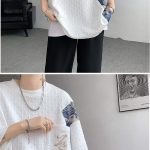 T-shirt-oversize-homme-a-motifs-doursons-et-poche-brodee-picture-8