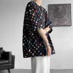 T-shirt-oversize-imprime-a-carres-colores-picture-3