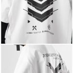 T-shirt-oversize-imprime-au-dos-a-motifs-en-chevrons-et-inscriptions-picture-4