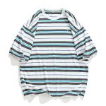 T-shirt-raye-coreen-a-coupe-ample-avec-manches-courtes-et-col-rond-picture-5