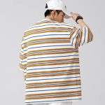 T-shirt-raye-coreen-a-coupe-ample-avec-manches-courtes-et-col-rond-picture-7