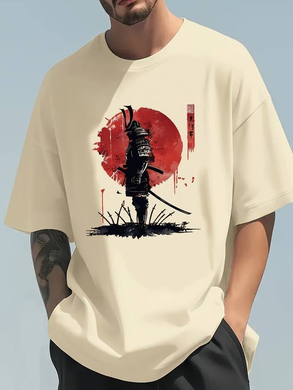 T-shirt-samourai-oversize-a-motif-japonais-picture-1