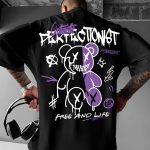 T-shirt-streetwear-homme-en-coton-avec-imprime-ours-stylise-en-deux-teintes-et-i-picture-4