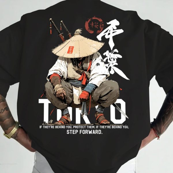 T-shirt samouraï Tokyo streetwear japonais