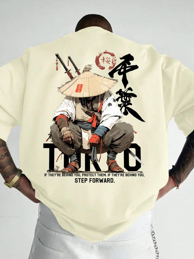 T-shirt-streetwear-japonais-avec-illustration-de-samourai-et-inscription-Tokyo-picture-4