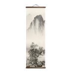 Tableau-japonais-noir-et-blanc-de-paysages-montagneux-sur-kakemono-picture-3
