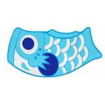 Tapis-poisson-japonais-a-ecailles-graphiques-et-il-cercle-pour-decoration-interi-picture-5