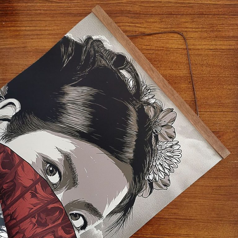 Tenture-murale-japonaise-en-toile-avec-motifs-de-samourai-geisha-et-tigre-du-mon-picture-3