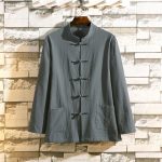 Veste-col-mao-homme-a-manches-longues-avec-brandebourgs-et-poches-plaquees-picture-7