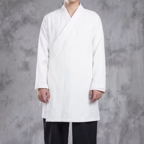 Veste de méditation croisée en coton lin