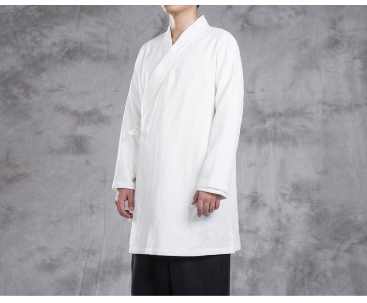 Veste-de-meditation-croisee-coton-lin-style-traditionnel-japonais-picture-10