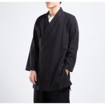Veste-de-meditation-croisee-coton-lin-style-traditionnel-japonais-picture-11