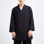 Veste-de-meditation-croisee-coton-lin-style-traditionnel-japonais-picture-3
