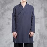 Veste-de-meditation-croisee-coton-lin-style-traditionnel-japonais-picture-4