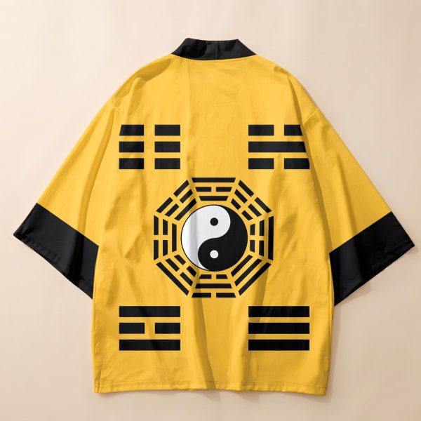 Veste kimono femme et homme yin-yang bagua