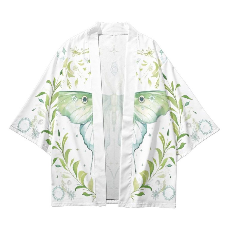 Veste-kimono-japonais-courte-femme-a-motifs-de-papillons-et-etoiles-picture-1