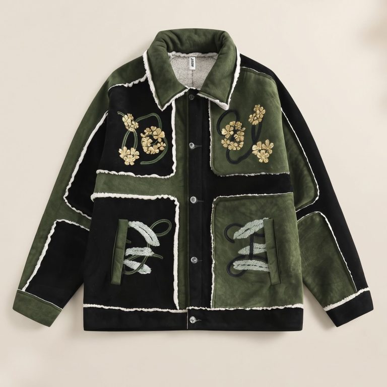 Veste-sherpa-homme-bicolore-a-effet-patchwork-avec-doublure-sherpa-et-broderies-miniature