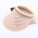 Visiere-femme-soleil-en-dentelle-florale-ajouree-pour-protection-frontale-et-lat-picture-2