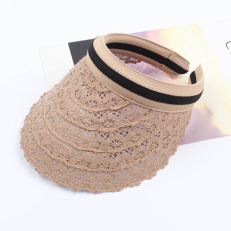 Visiere-femme-soleil-en-dentelle-florale-ajouree-pour-protection-frontale-et-lat-picture-4