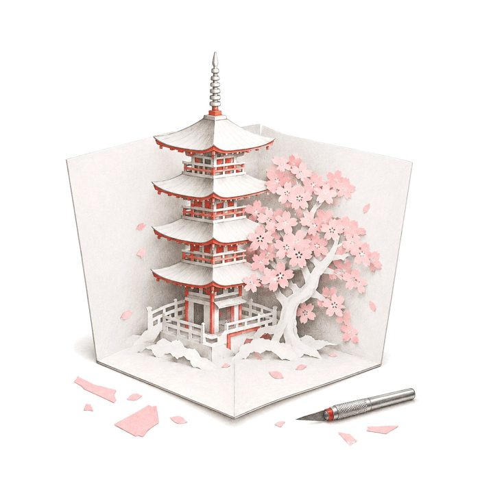 Kirigami Japonais