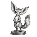 Vignette figurines pokemon blanc