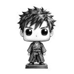 Vignette funko pop dragon ball blanc