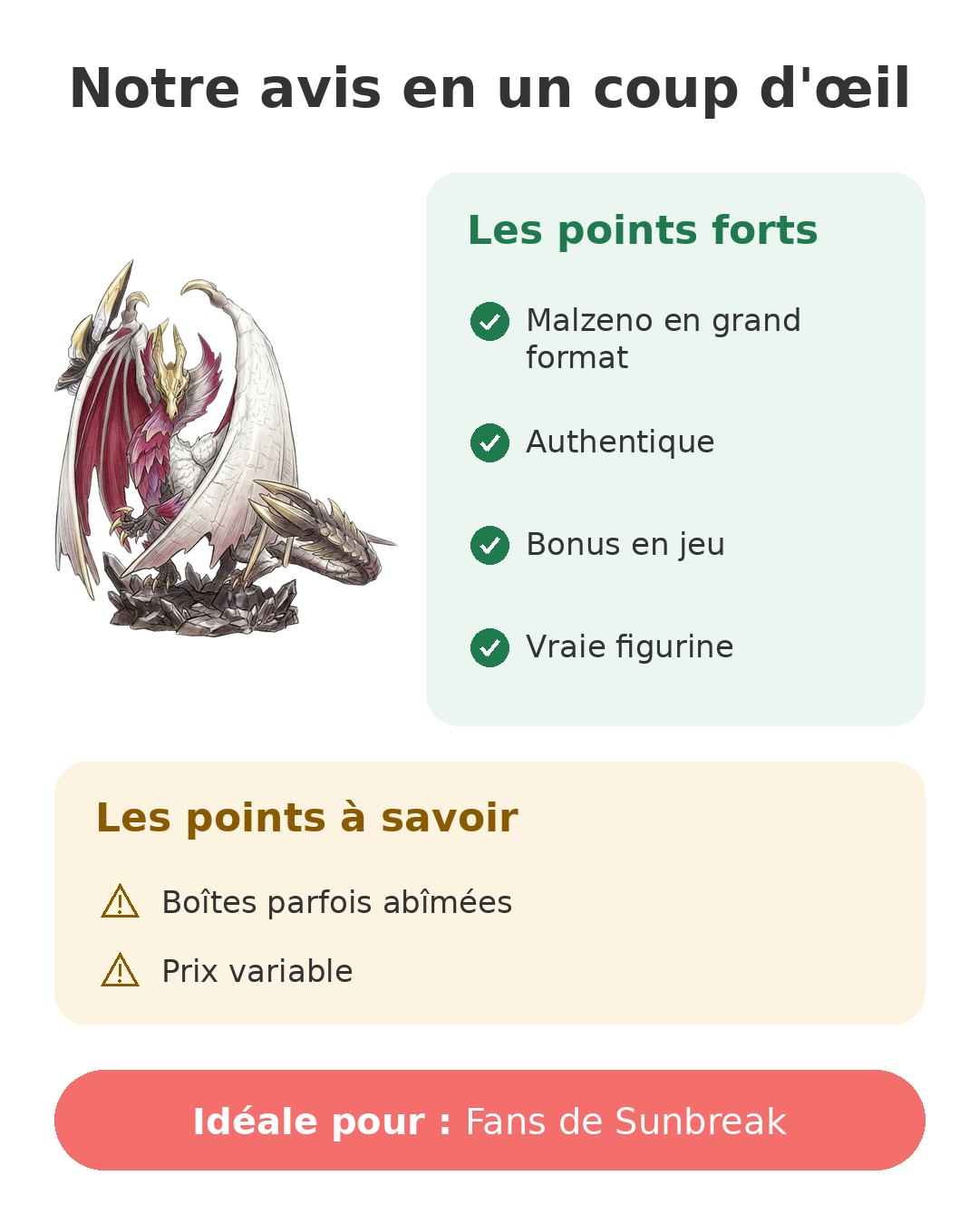Notre avis en un coup d'œil sur Amiibo Malzeno