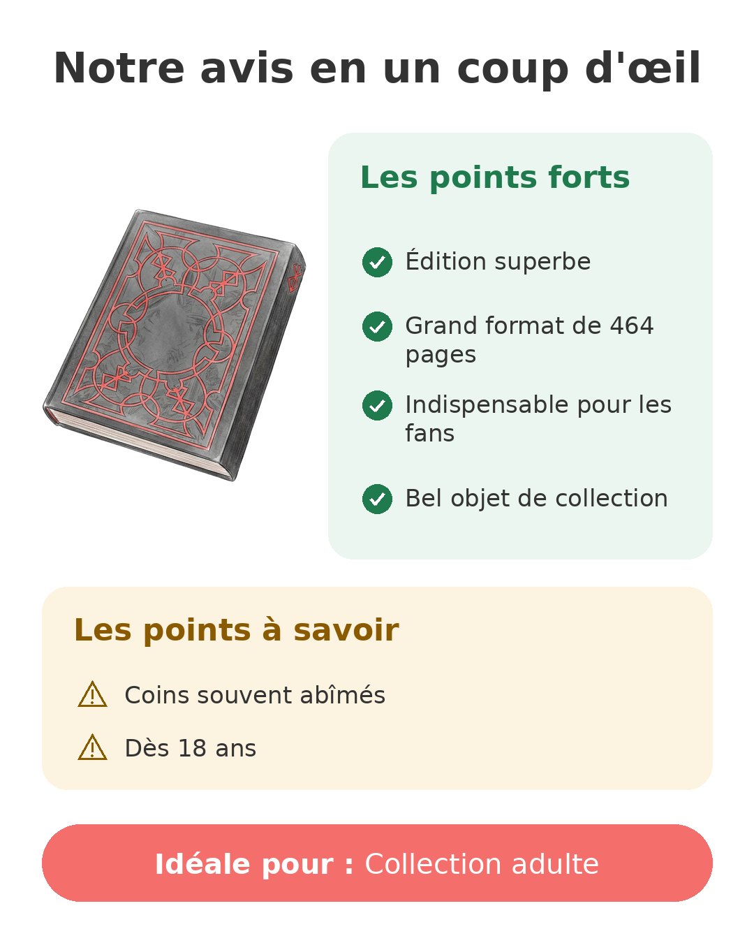 Notre avis en un coup d'œil sur Berserk Prestige T1