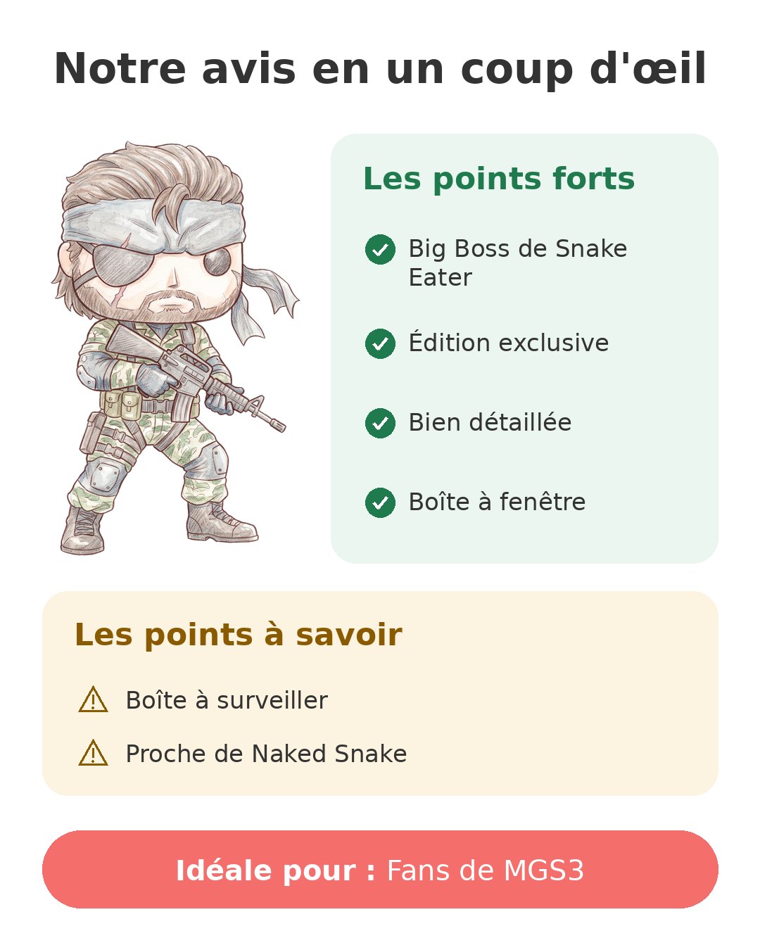 Notre avis en un coup d'œil sur Pop Big Boss