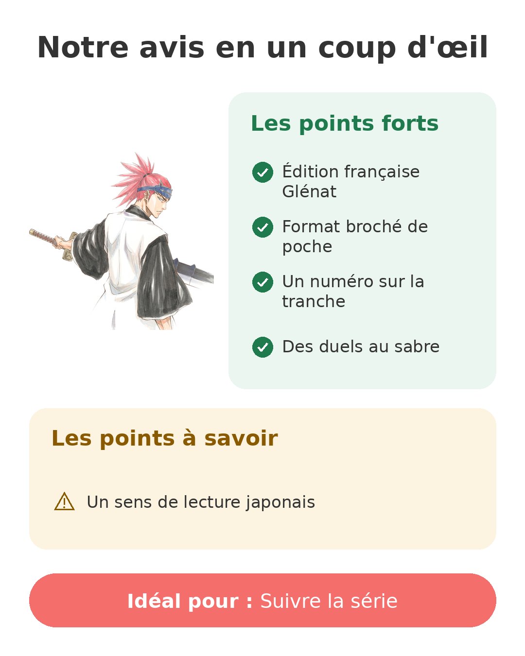 Notre avis en un coup d'œil sur Bleach T11