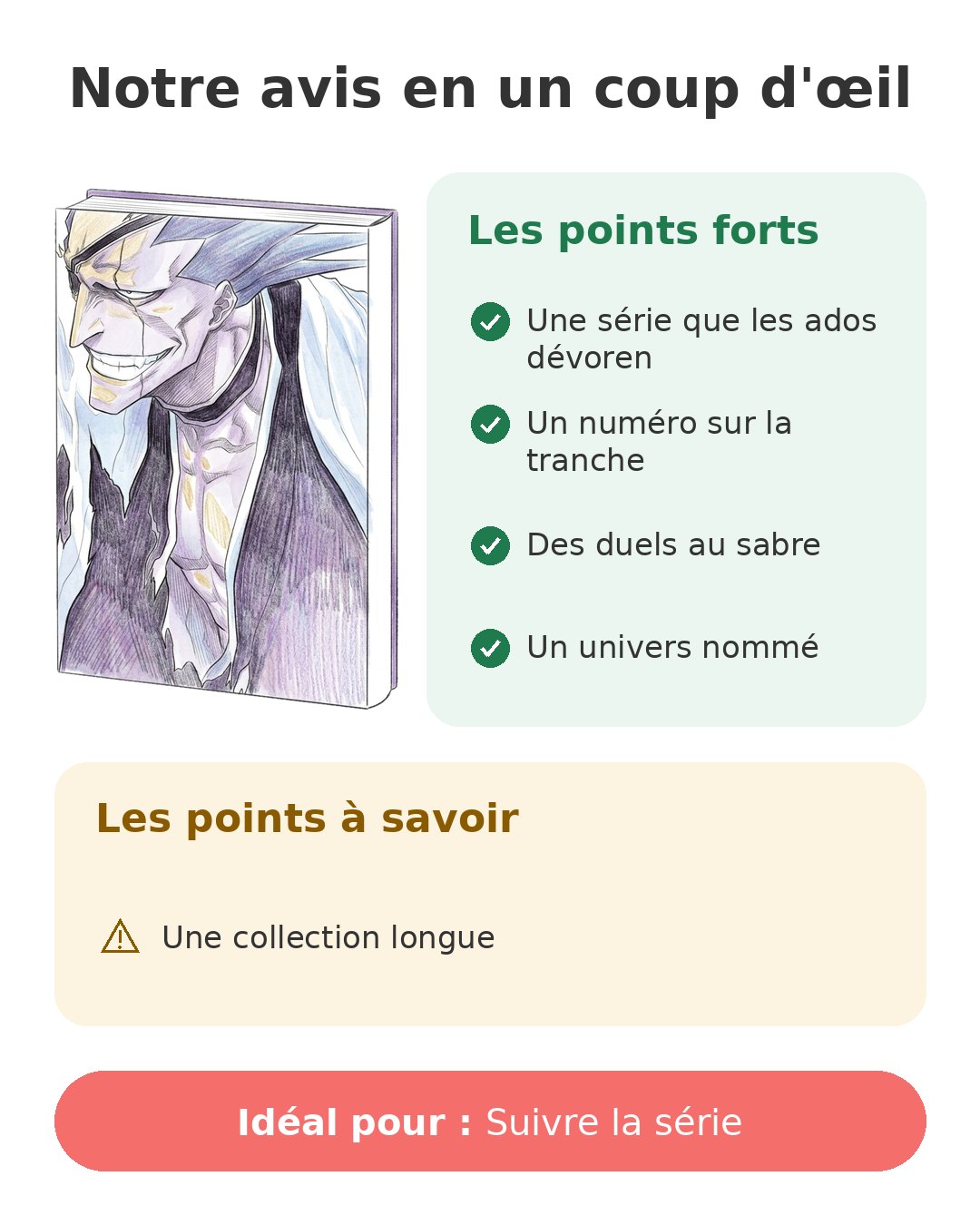 Bleach - Tome 13 Notre avis en un coup d'œil sur Bleach T13