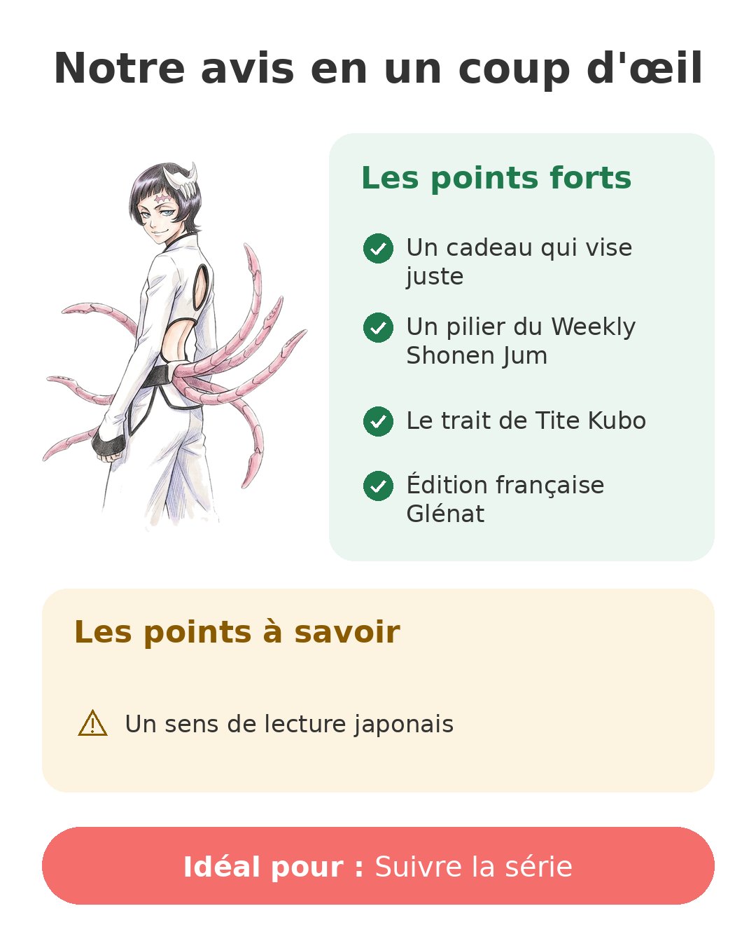 Notre avis en un coup d'œil sur Bleach T26