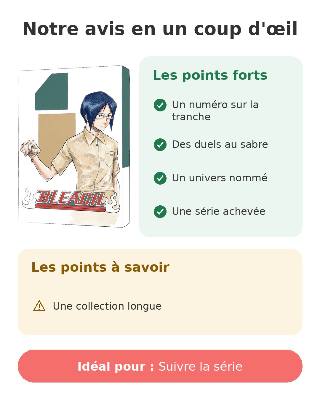 Notre avis en un coup d'œil sur Bleach T4