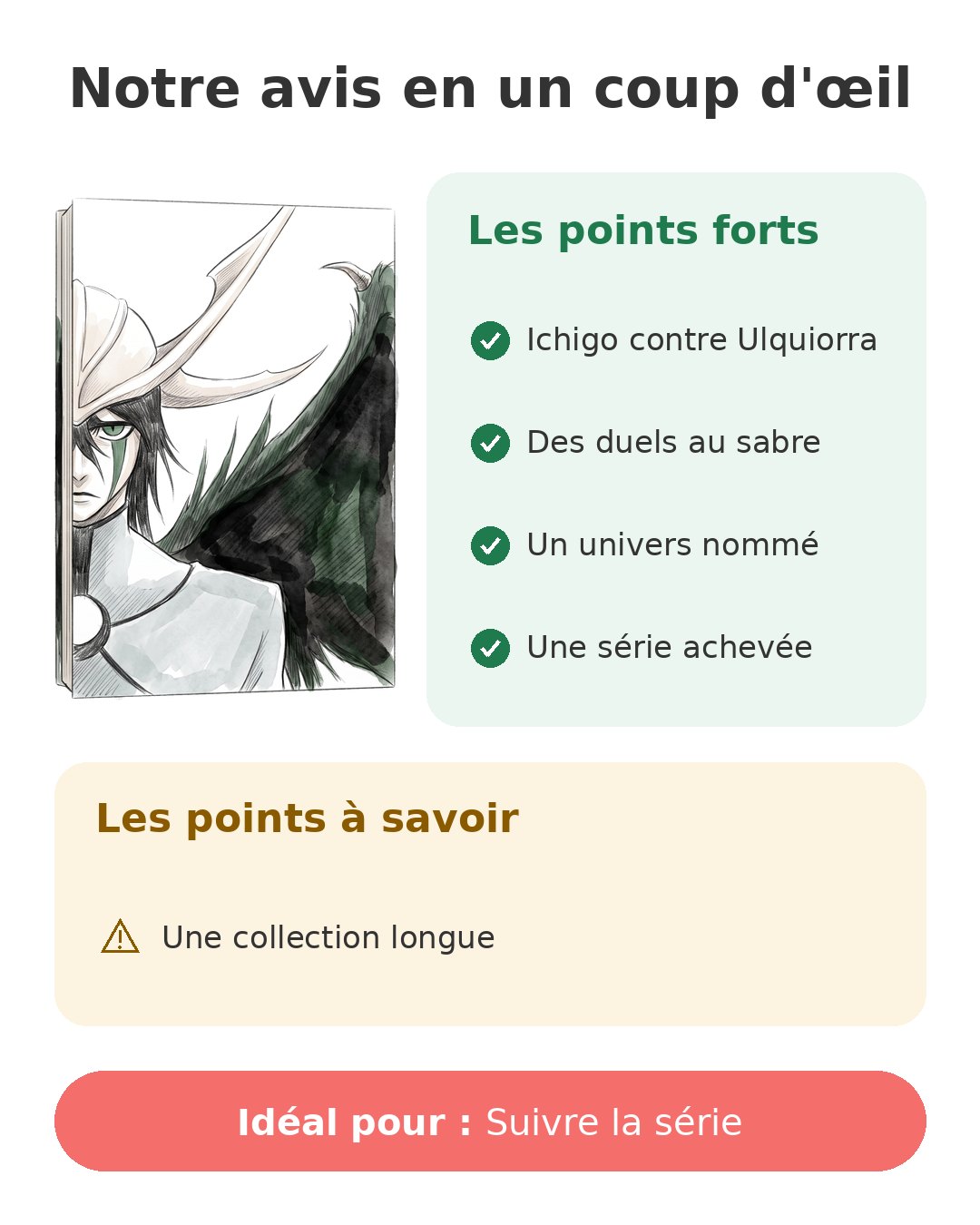 Bleach - Tome 40 Notre avis en un coup d'œil sur Bleach T40