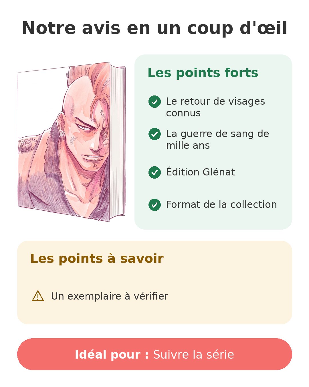 Notre avis en un coup d'œil sur Bleach T69