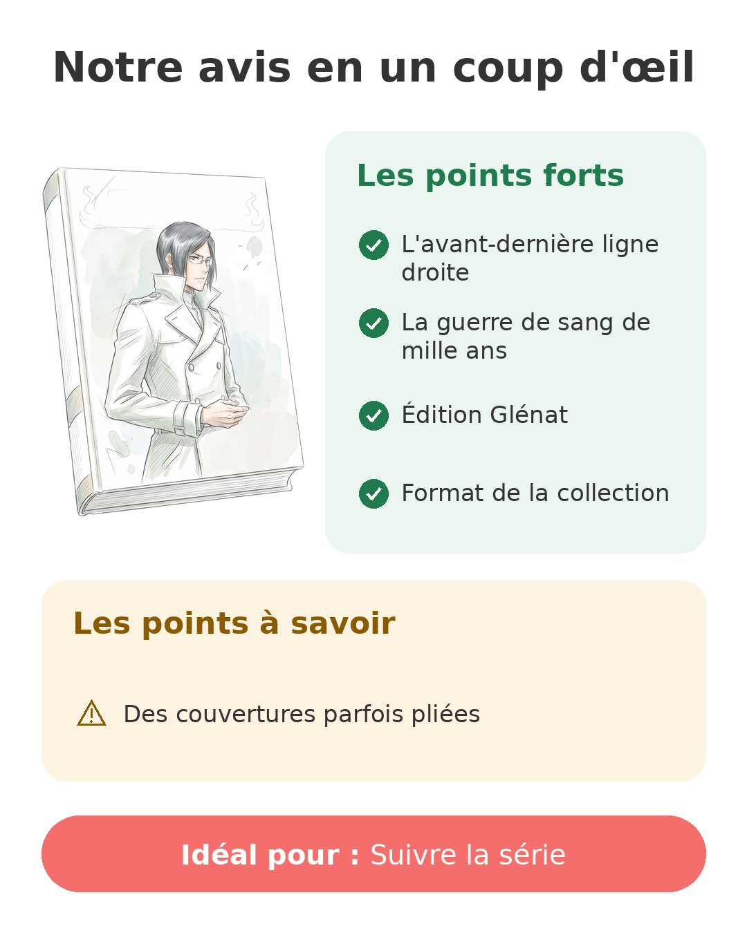 Notre avis en un coup d'œil sur Bleach T72