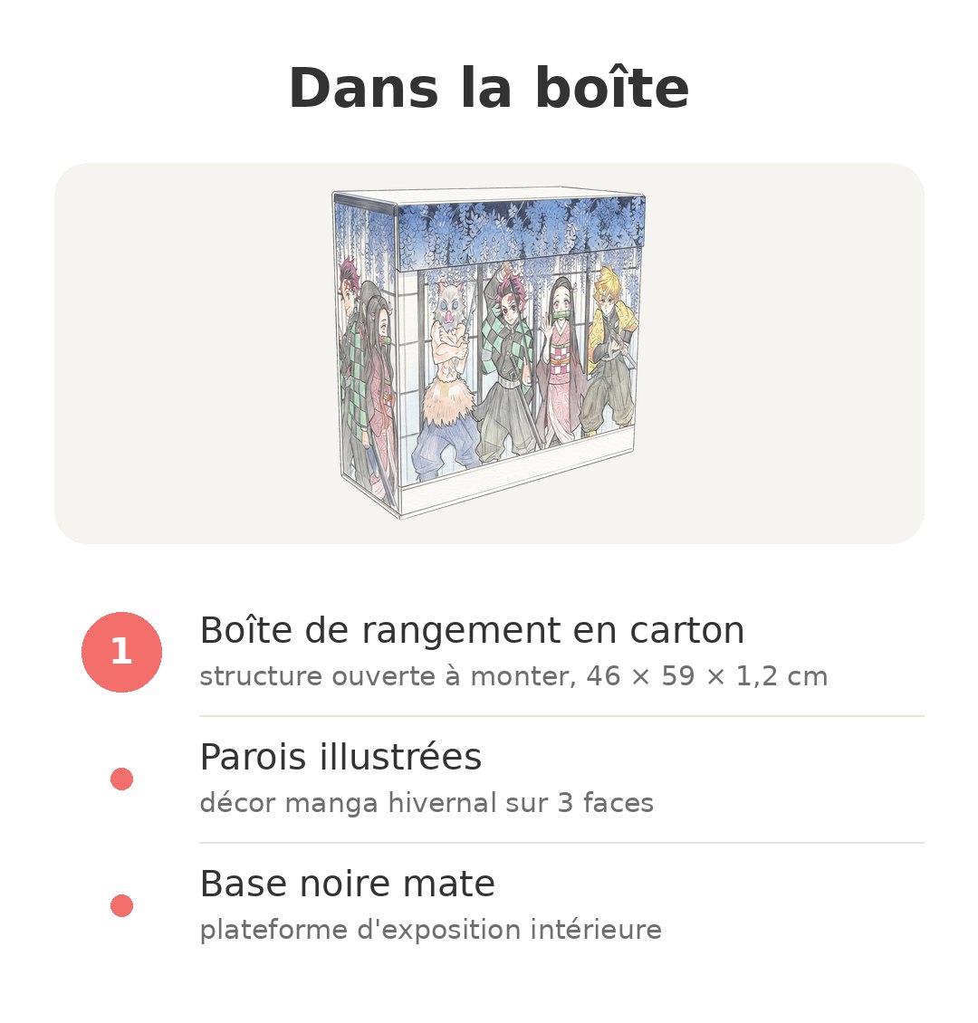 Contenu de la boîte : Coffret Demon Slayer