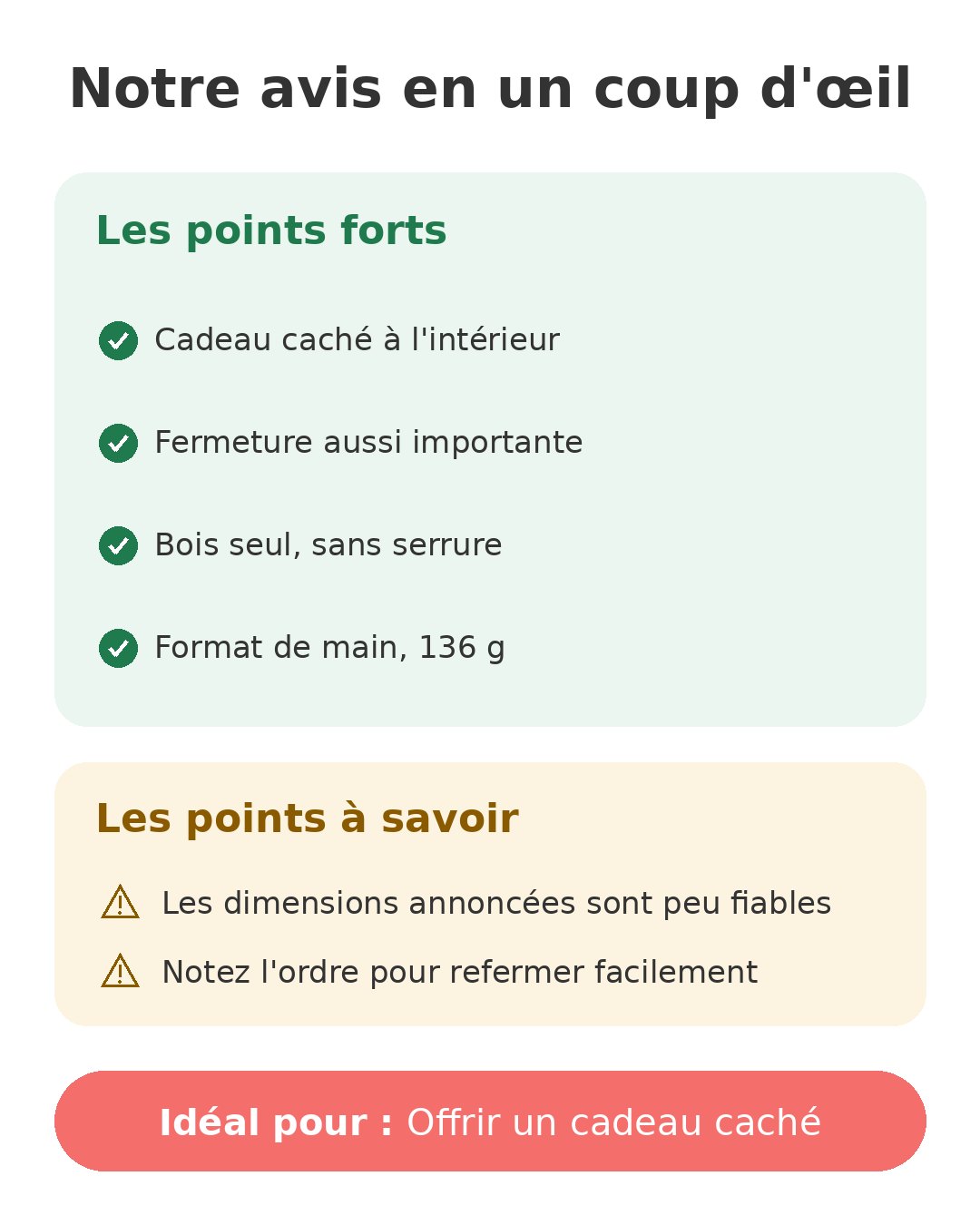 Notre avis en un coup d'œil sur Boîte puzzle japonaise