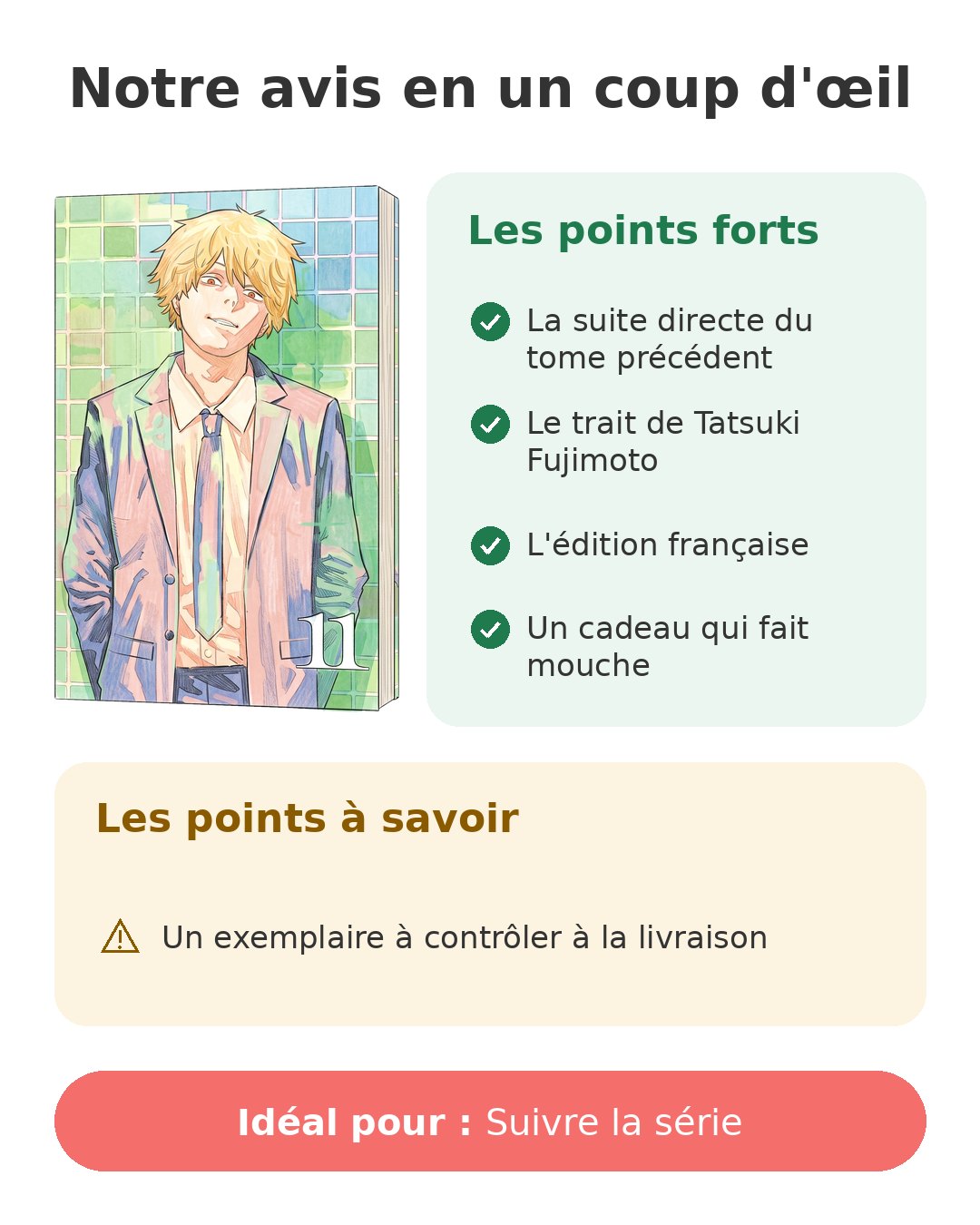 Notre avis en un coup d'œil sur Chainsaw Man T11