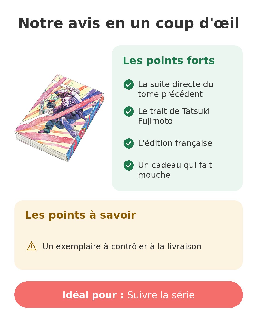 Notre avis en un coup d'œil sur Chainsaw Man T5