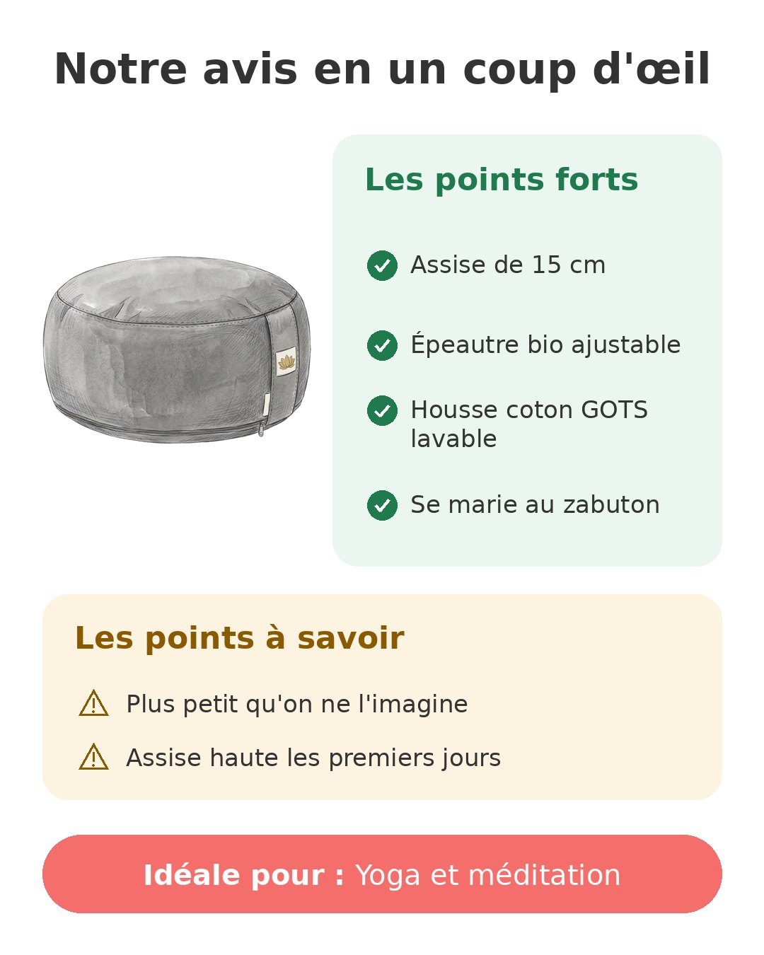 Notre avis en un coup d'œil sur Lotus rond