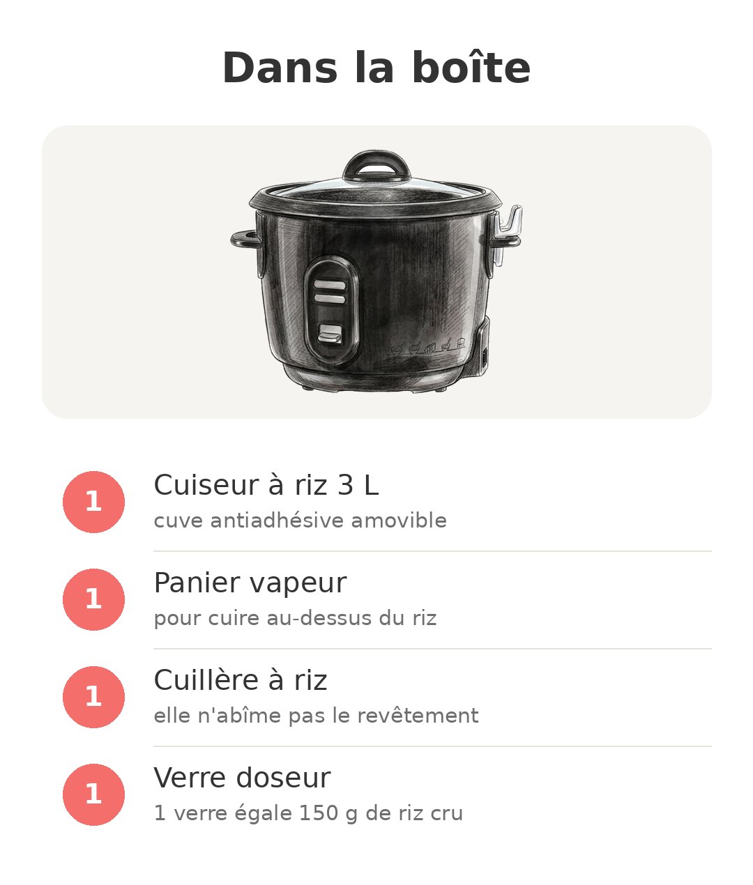 Contenu de la boîte : Tefal Classic 2