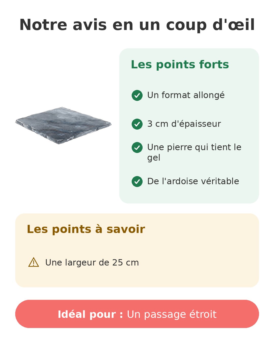 Notre avis en un coup d'œil sur Pas japonais ardoise