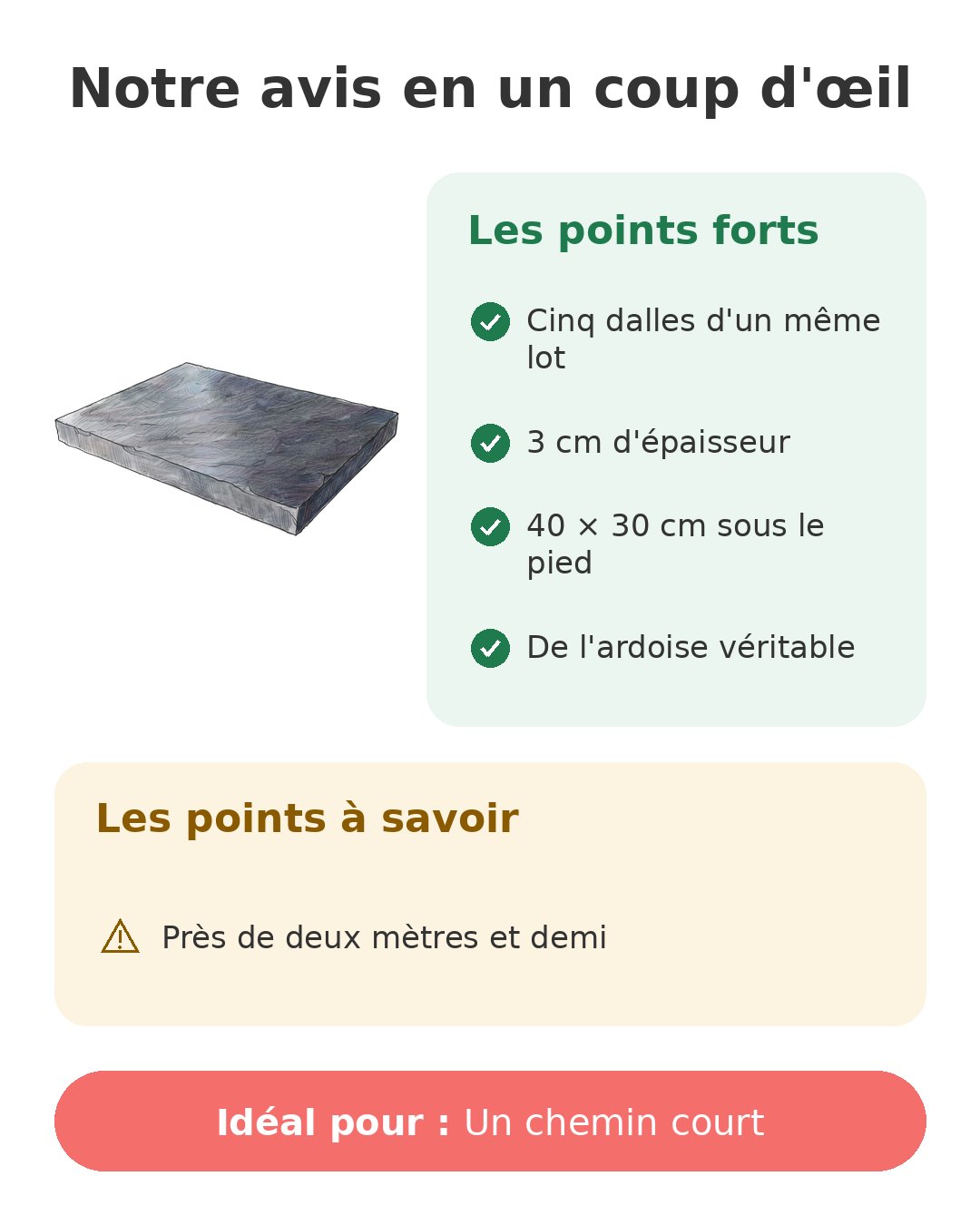 Notre avis en un coup d'œil sur Pas japonais ardoise