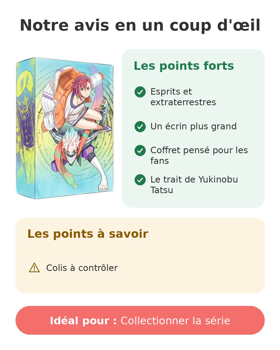 Notre avis en un coup d'œil sur Dandadan T15 collector