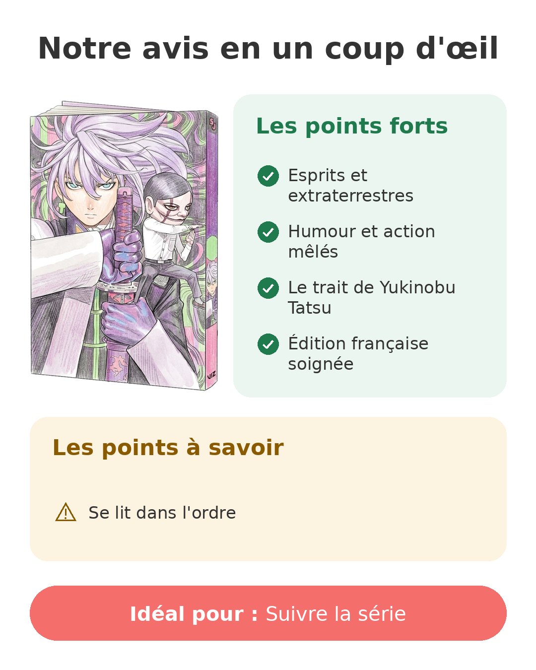 Notre avis en un coup d'œil sur Dandadan T19