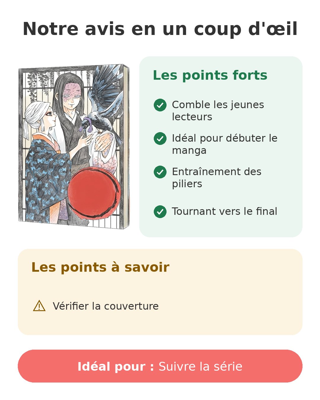 Notre avis en un coup d'œil sur Demon Slayer T16
