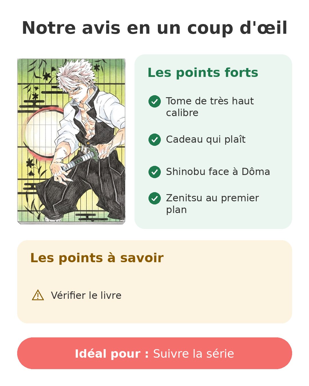 Notre avis en un coup d'œil sur Demon Slayer T17