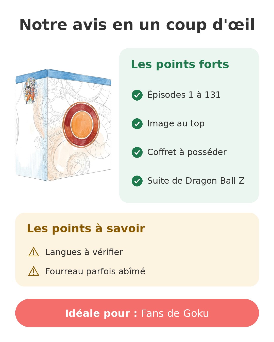 Notre avis en un coup d'œil sur Intégrale DB Super